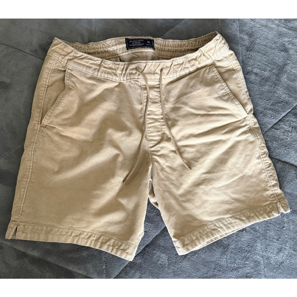 Abercrombie & Fitch Other - Abercrombie & Fitch Heavy Corduroy Pull-on 90s Shorts Men's Medium Beige Stretch